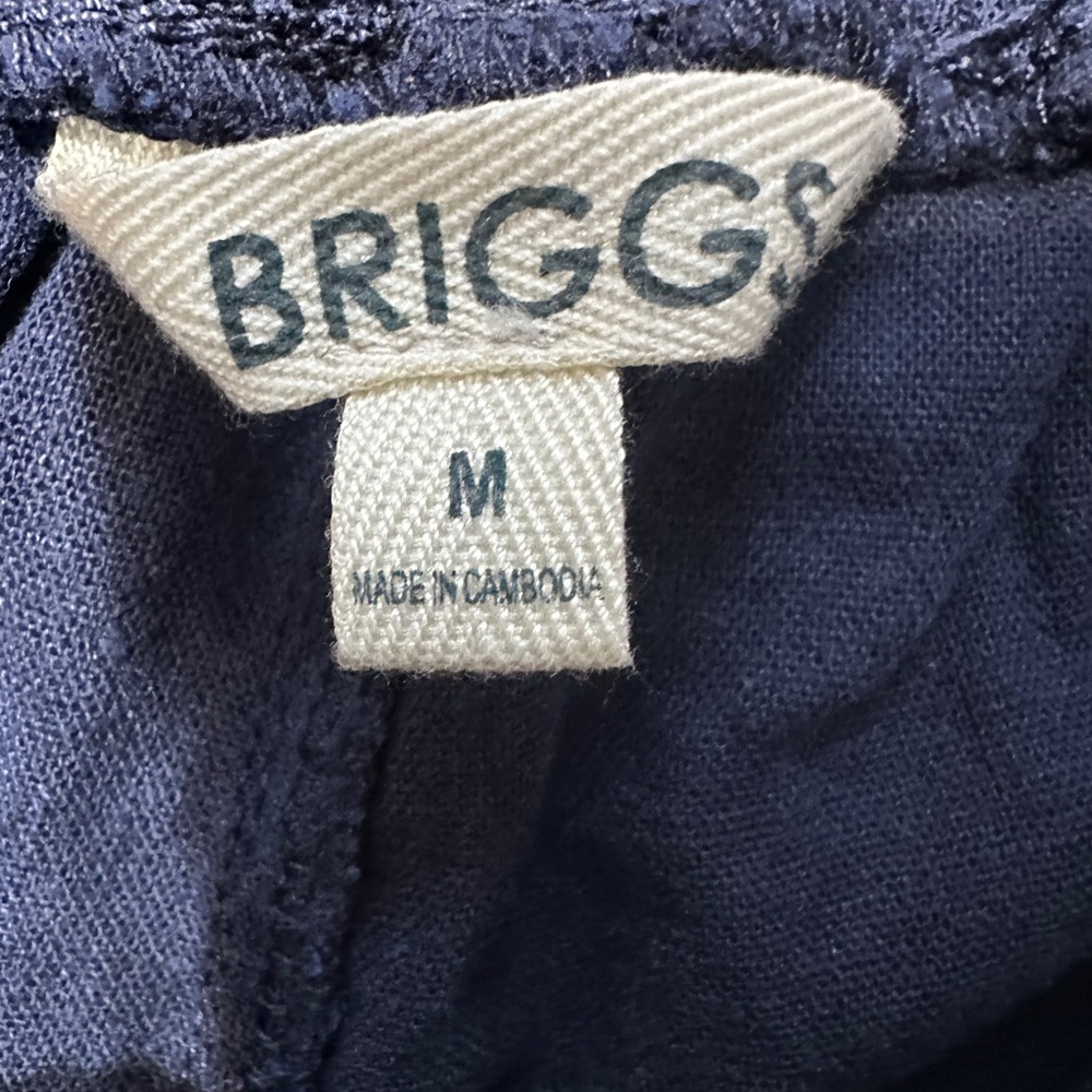 Briggs Women’s Linen Blend Pants – Size M – Navy Blue - Picture 4 of 7